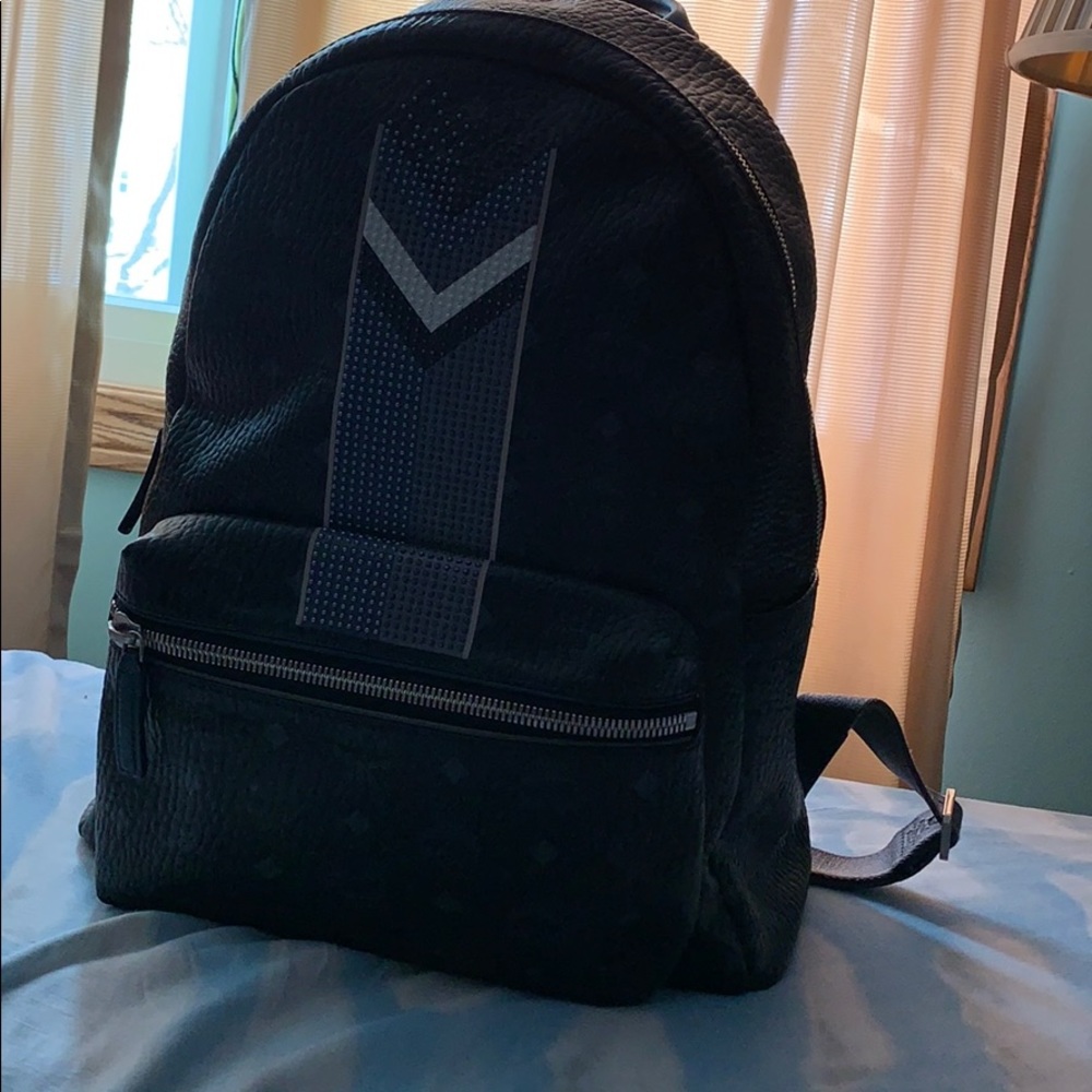 MCM leather back pack